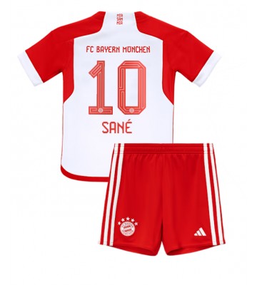 Bayern Munich Leroy Sane #10 Hemmakläder Barn 2023-24 Kortärmad (+ Korta byxor)